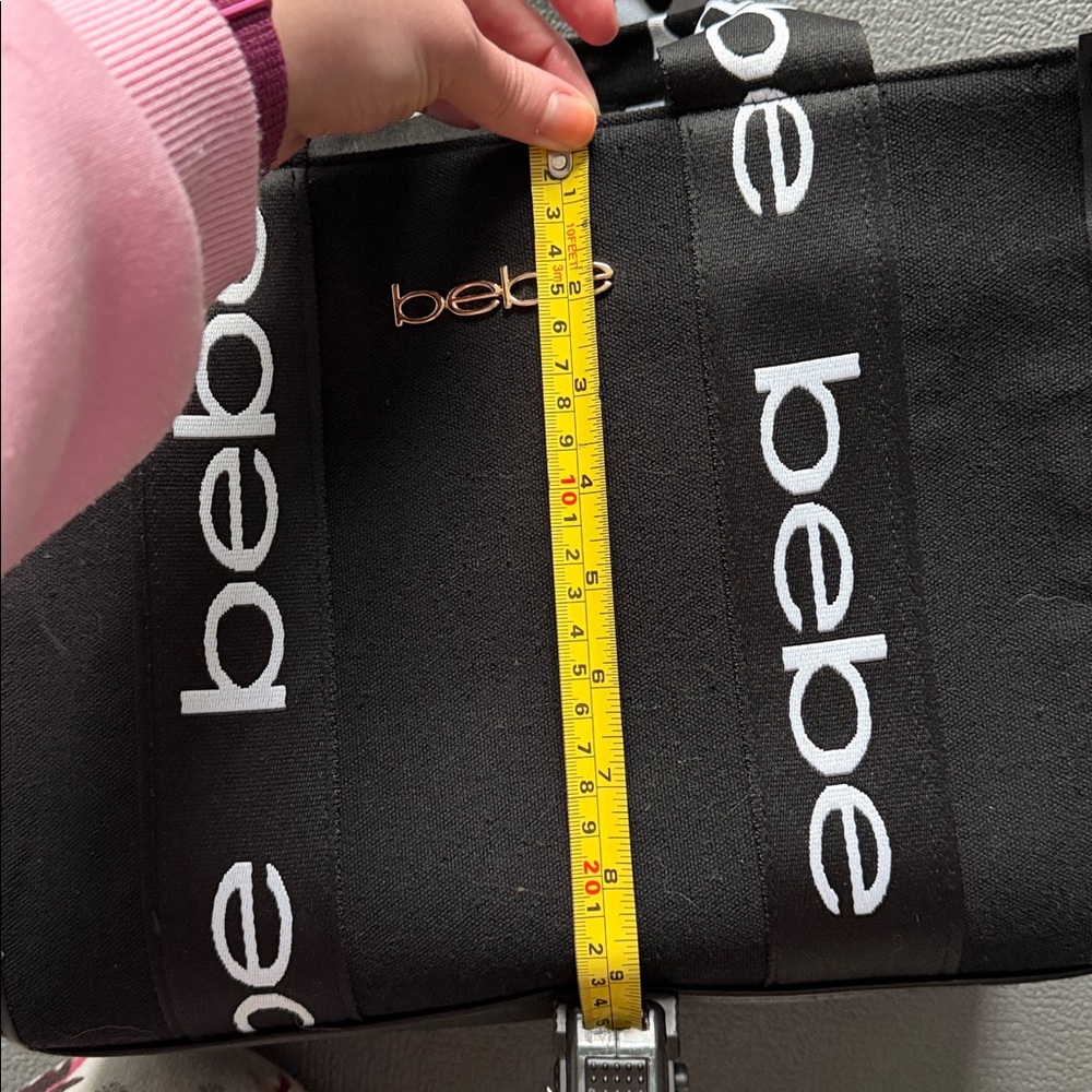Bebe Black and White Small Logo Purse - Picture 6 of 7
